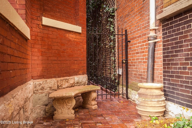 1204 S 2nd St Unit 1, Louisville, KY 40203 - bathroom with brick wall