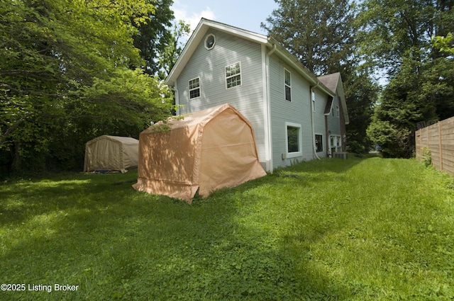 357 Ridgeway Ave, Louisville, KY 40207 - rear view of house featuring a shed, an outdoor structure, and central AC