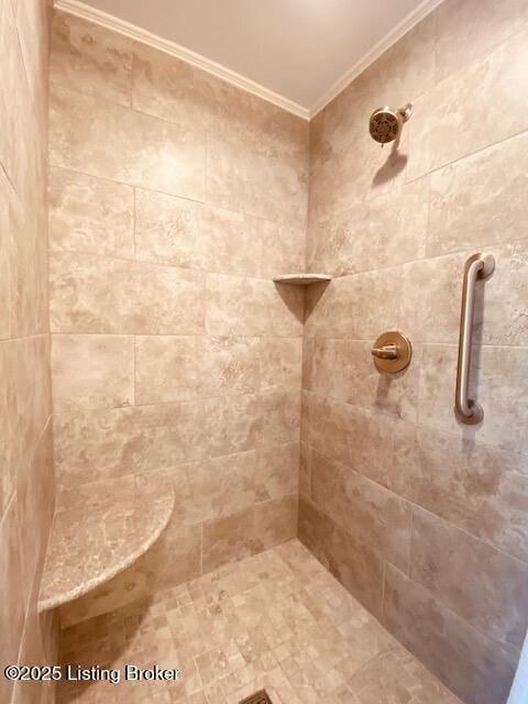 6780 Murrays Run Rd, Coxs Creek, KY 40013 - full bath with ornamental molding and tiled shower