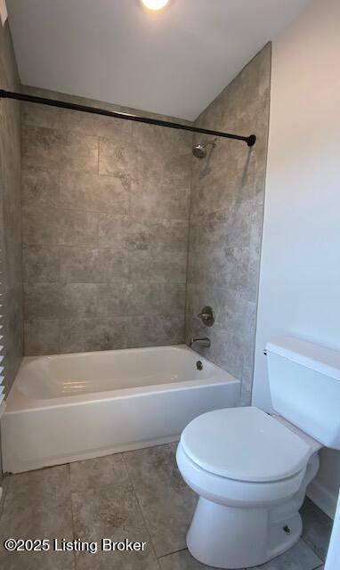 6780 Murrays Run Rd, Coxs Creek, KY 40013 - full bathroom featuring toilet, shower / washtub combination, and tile patterned floors