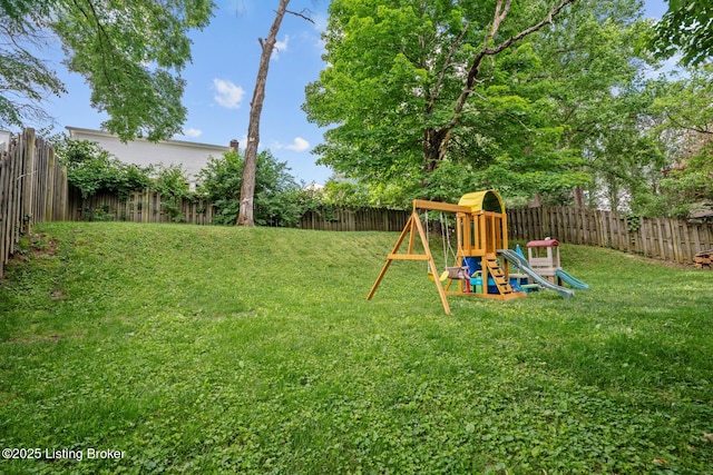 4211 Machupe Dr, Louisville, KY 40241 - view of yard with a playground