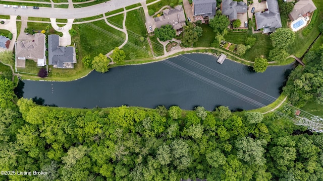 10304 Spring Meyer Rd, Louisville, KY 40223 - aerial view of property and surrounding area featuring nearby suburban area and a large body of water