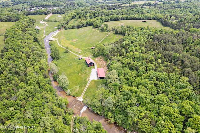 198 Mill Creek Ln, Bardstown, KY 40004 - aerial overview of property's location with a heavily wooded area