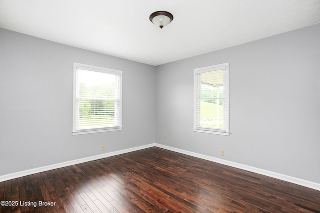 198 Mill Creek Ln, Bardstown, KY 40004 - spare room featuring dark wood finished floors, plenty of natural light, and baseboards