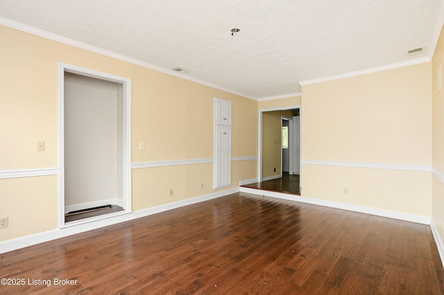 198 Mill Creek Ln, Bardstown, KY 40004 - spare room with wood finished floors, crown molding, and baseboards