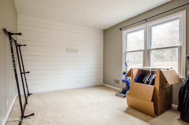 562 Peaceful Way, Shepherdsville, KY 40165 - sitting room with wooden walls and carpet flooring