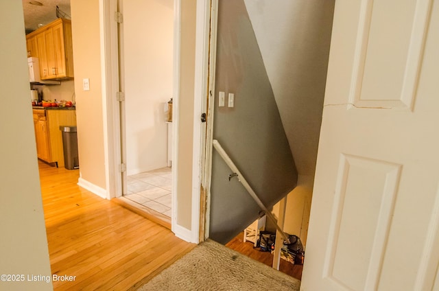 562 Peaceful Way, Shepherdsville, KY 40165 - stairs with wood finished floors