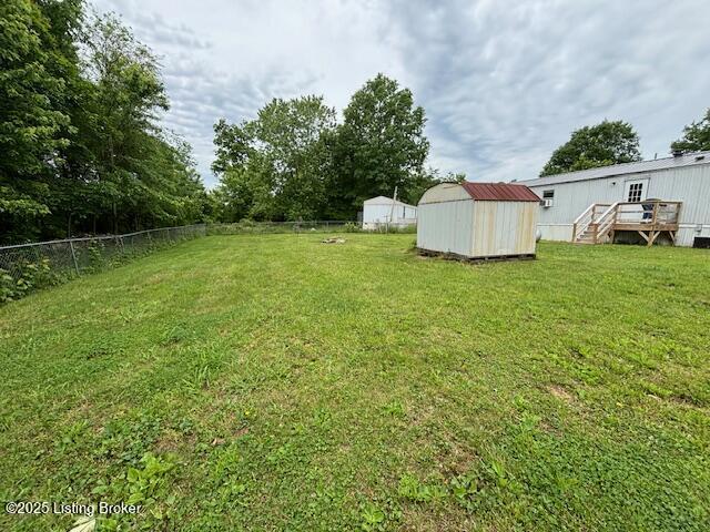345 Hemlock Dr, Shepherdsville, KY 40165 - view of yard featuring a wooden deck