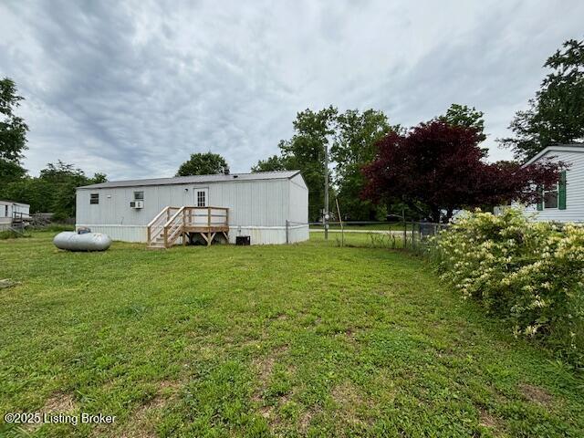 345 Hemlock Dr, Shepherdsville, KY 40165 - view of yard featuring a wooden deck