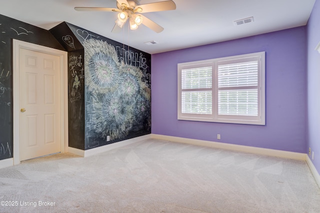 5302 Olde Creek Way, Prospect, KY 40059 - empty room featuring carpet floors, a ceiling fan, and baseboards