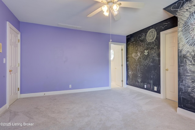 5302 Olde Creek Way, Prospect, KY 40059 - unfurnished bedroom with carpet flooring, baseboards, and a ceiling fan
