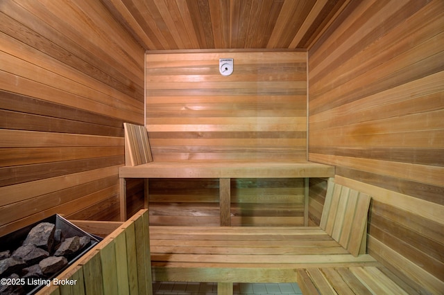 5302 Olde Creek Way, Prospect, KY 40059 - relaxing sauna with wood walls and wood ceiling
