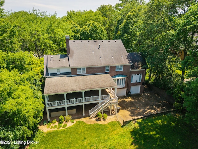 5302 Olde Creek Way, Prospect, KY 40059 - view of subject property featuring a heavily wooded area
