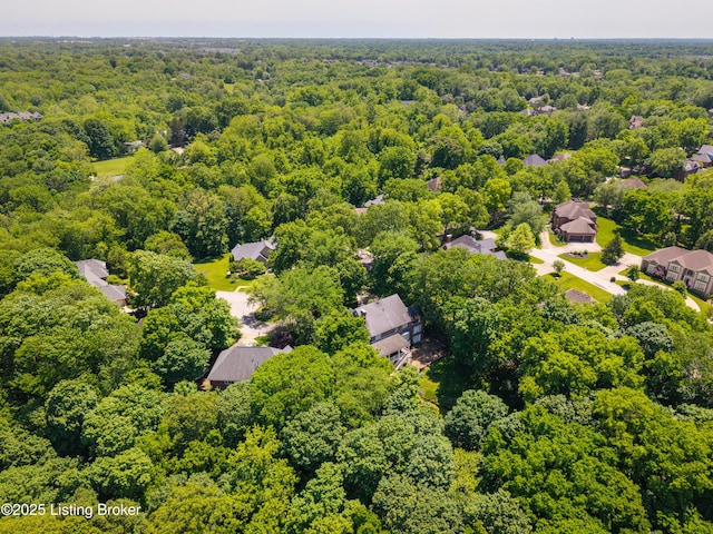 5302 Olde Creek Way, Prospect, KY 40059 - aerial view of a heavily wooded area