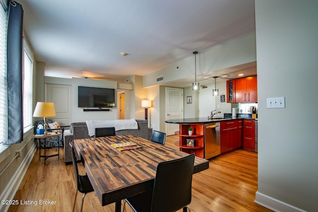 604 S 3rd St Unit 803, Louisville, KY 40202 - dining area featuring light wood-style floors