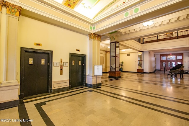 604 S 3rd St Unit 803, Louisville, KY 40202 - lobby featuring a high ceiling and crown molding