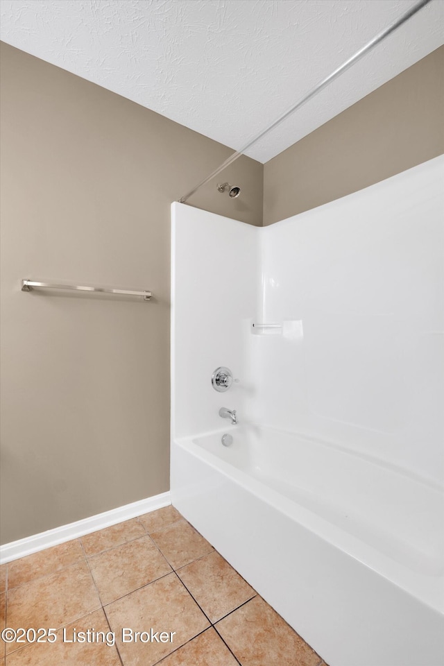 8712 Chetwood Trace Dr, Louisville, KY 40291 - bathroom with tile patterned floors, bathtub / shower combination, and baseboards