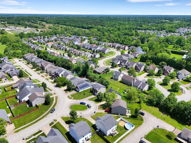 8712 Chetwood Trace Dr, Louisville, KY 40291 - aerial perspective of suburban area featuring a heavily wooded area