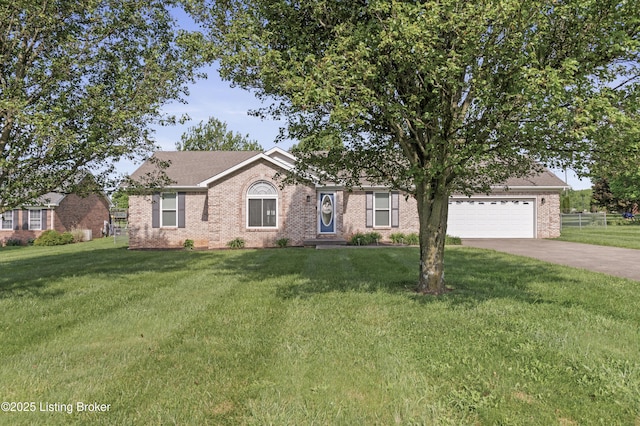 1020 Polley Dr, Bardstown, KY 40004 - ranch-style home with driveway, brick siding, and an attached garage