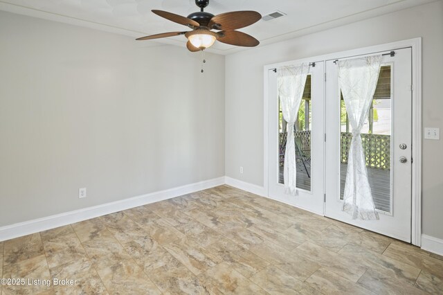 1020 Polley Dr, Bardstown, KY 40004 - unfurnished room with ceiling fan and baseboards