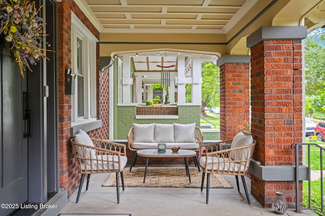 2220 Alta Ave, Louisville, KY 40205 - covered porch with an outdoor hangout area