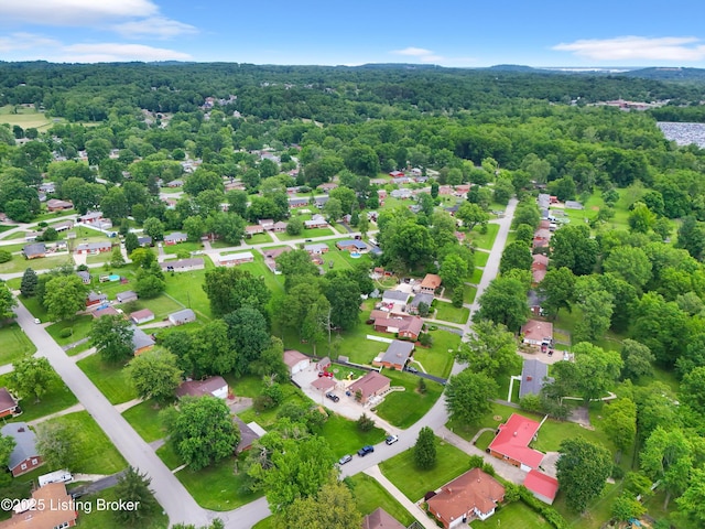 9926 Silverwood Ln, Louisville, KY 40272 - aerial view of residential area with a heavily wooded area