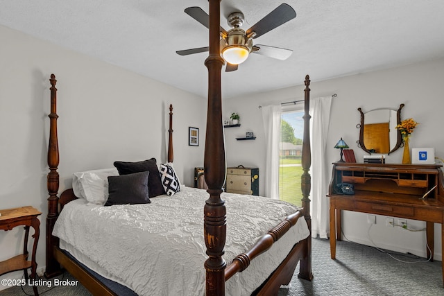 4308 Fence Pl, Louisville, KY 40241 - carpeted bedroom featuring access to outside and ceiling fan