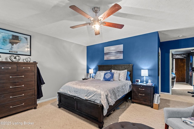 4308 Fence Pl, Louisville, KY 40241 - bedroom featuring light colored carpet, baseboards, and a ceiling fan