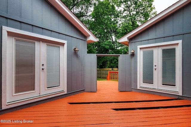 4308 Fence Pl, Louisville, KY 40241 - wooden deck featuring french doors