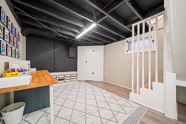 1883 Allgeier Ct, Louisville, KY 40213 - finished below grade area featuring wood finished floors