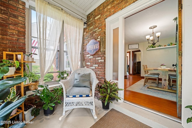 1883 Allgeier Ct, Louisville, KY 40213 - sunroom featuring a chandelier