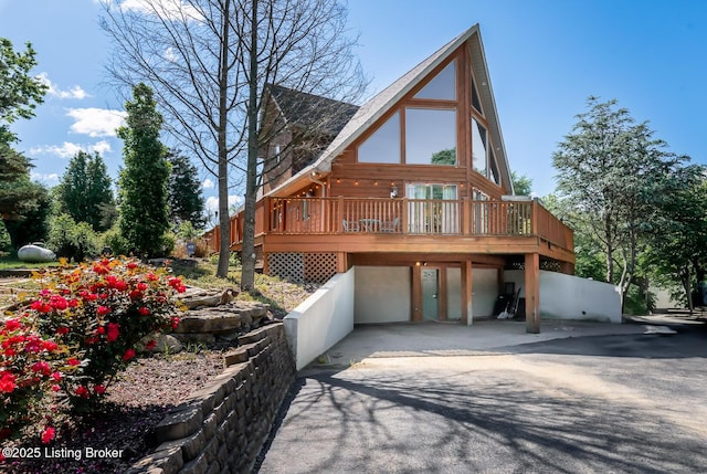 151 Pleasant Railway, Taylorsville, KY 40071 - view of front facade featuring a deck