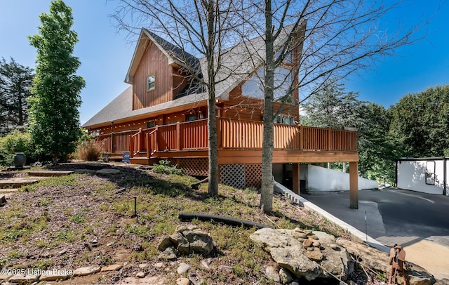 151 Pleasant Railway, Taylorsville, KY 40071 - view of yard featuring a deck
