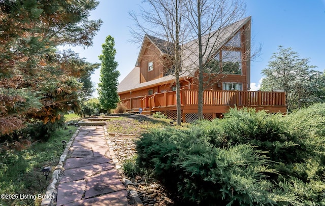 151 Pleasant Railway, Taylorsville, KY 40071 - view of yard featuring a wooden deck