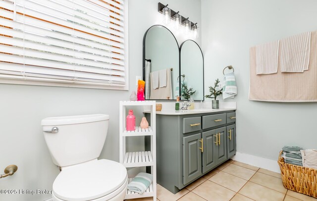 151 Pleasant Railway, Taylorsville, KY 40071 - bathroom featuring vanity, tile patterned flooring, and toilet