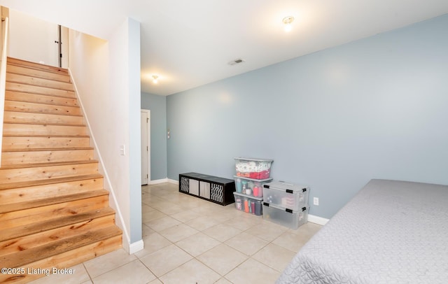 151 Pleasant Railway, Taylorsville, KY 40071 - staircase featuring tile patterned floors and baseboards