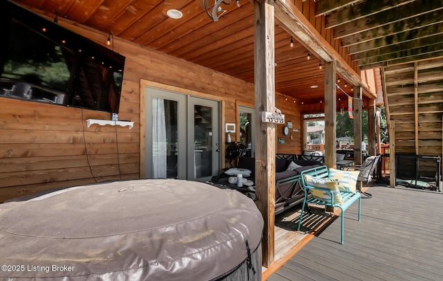 151 Pleasant Railway, Taylorsville, KY 40071 - view of wooden deck