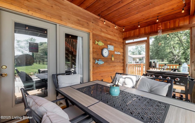 151 Pleasant Railway, Taylorsville, KY 40071 - sunroom featuring track lighting