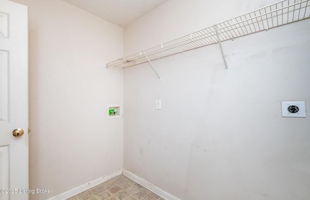 11330 Ridge Lake Dr, Louisville, KY 40272 - washroom with electric dryer hookup, baseboards, and hookup for a washing machine