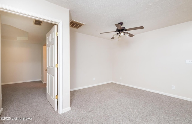 11330 Ridge Lake Dr, Louisville, KY 40272 - carpeted spare room with ceiling fan, baseboards, and a textured ceiling