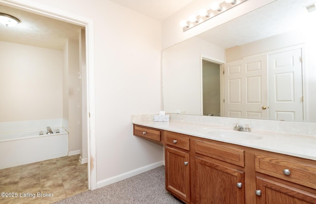 11330 Ridge Lake Dr, Louisville, KY 40272 - full bath with vanity, a bath, and baseboards