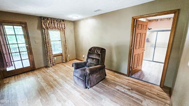 1250 Arnold School Rd, Webster, KY 40176 - sitting room featuring light wood-style floors and baseboards