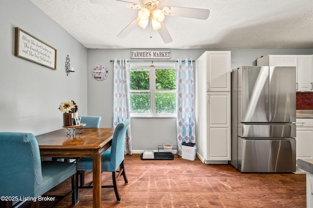 5202 Baywood Dr, Louisville, KY 40241 - dining room with a textured ceiling and ceiling fan
