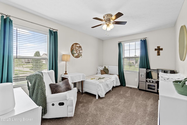 1130 Cherry Hollow Rd, La Grange, KY 40031 - carpeted bedroom featuring baseboards and ceiling fan