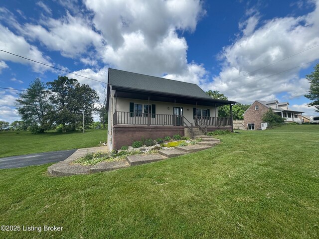 45 Paula Ct, Ekron, KY 40117 - view of front of property with a porch and a front lawn