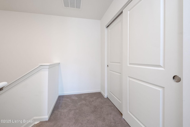 5806 Kellie Woods Dr, Louisville, KY 40258 - hall featuring carpet floors and an upstairs landing