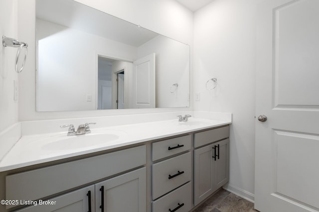 5806 Kellie Woods Dr, Louisville, KY 40258 - bathroom featuring double vanity