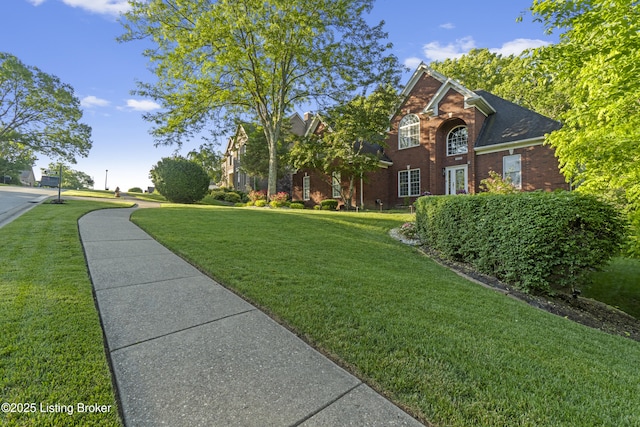 16800 Polo Fields Ln, Louisville, KY 40245 - view of front of house with a front lawn and brick siding