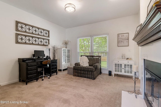 13512 Springs Station Rd, Louisville, KY 40245 - home office featuring carpet floors and baseboards