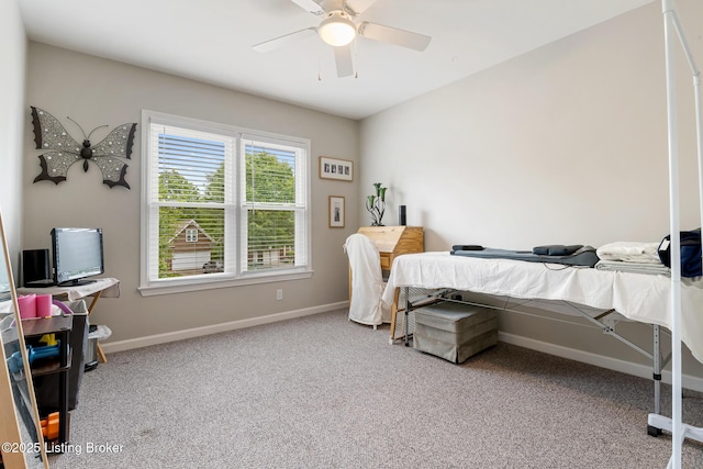 13512 Springs Station Rd, Louisville, KY 40245 - carpeted bedroom with baseboards and a ceiling fan